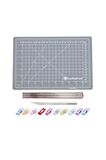 A4 Gri Renk Çift Taraflı Hobi Kesim Matı Tablası Set 30CMX22CM