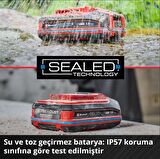 Orijinal Einhell 18 V 4.0 Ah SEALED Power X-Change PLUS (18 V Akü, Su ve Toz Koruması, IP57 Koruma Sınıfı,Tüm PXC cihazları için evrensel kullanım, Şarj cihazı dahil değil) - 4511627