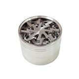 Silver 63 mm. Tütün Baharat Herbal Öğütücüsü Parçalayıcı ps93slv