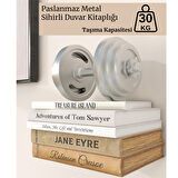 Görünmez Dekoratif Sihirli Duvar Kitaplığı Dayanıklı Metal Kitaplık Duvar Rafı 6 Adet