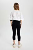 DeFacto Kız Çocuk Midi Seamless Tayt C1532A824SMBK81
