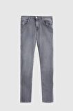 Ds Damat Slim Fit Gri Düz Boru Paça Denim Pantolon 6HCJ3ORT00102 6HCJ3ORT00102