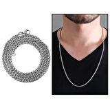 Modern Tasarım Silver Renk Çelik Erkek Zincir