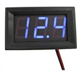 0.56 inç 0-100v 3 Kablolu DC Mavi Voltmetre