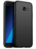 Samsung Galaxy A7 2017 (A720) Ruber Case Mat Slikon Kılıf Siyah