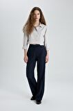 DeFacto Oversize Geniş Kalıp Crop Poplin Uzun Kollu Gömlek C5026AX24SPGR492