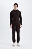DeFacto Regular Fit Kapüşonlu Baskılı Sweatshirt C6131AX24AUBN337