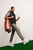 DeFactoFit Slim Fit Dar Kesim Standart Paça Esnek Multifonksiyonel Dokuma Sporcu Pantolon D9247AX25SPGR83
