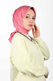 Aker Eşarp Pembe Kadın Düz Polyester Eşarp