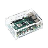 Raspberry Pi 4 Fanlı Akrilik Kutu (RPI 2 ve RPI 3 ile Uyumlu)
