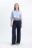 DeFacto Coool Wide Leg Geniş Paça Yüksek Bel Palazzo Pantolon C2624AX24SPNV199