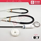 Porsche Boxster MK2 Cayman 987 2004-2013 Convertible Coupe 98754207601 İçin Sağ Cam Kriko Tamir Seti