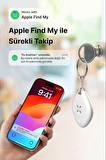 Air Tag, Akıllı Blutooth Takip Cihazı, Anahtar, Çanta, Bavul ve Evcil Hayvan için Kayıp Eşya Bulucu, Uzun Pil Ömürlü IOS Uyumlu, Smart Tag, Siyah X6605