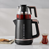 Karaca Maxi Tea Xl 2in1 Cam Demlikli Çay Makinesi Ve Kettle Roseberry