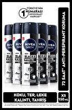MEN Erkeak Sprey Deodorant Black & White Invisible Original 150ml, 72 Saat Anti-Perspirant, X5 Adet