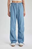 DeFacto Jogger Yüksek Bel Bilek Boy Paraşüt Jean Pantolon C1321AX24SMNM39