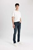 DeFacto Pedro Slim Fit Dar Kalıp Normal Bel Dar Paça Jean Pantolon C5682AX24SMNM41