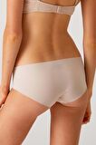 Pierre Cardin Beyaz, Ten, Siyah Clean Cut Thong Yüksek Bel Lazer Kesim Dikişsiz Şort Boxer Kadın 3 Lü Külot