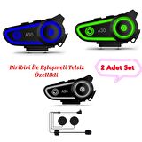 DK02 PLus Telsiz Özellikli 2 Adet Set İntercom