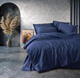 Cotton Box Plain Lacivert Çift Kişilik Nevresim Takımı