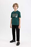 DeFacto Erkek Çocuk NBA Boston Celtics Bisiklet Yaka Kısa Kollu Tişört C0389A824SMGN1116