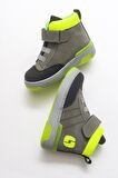 mnpc Erkek Çocuk Gri Hakiki Deri Anatomik Sneaker Bot