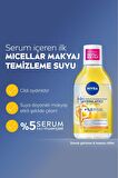 Nivea Aydınlatıcı Micellar Makyaj Temizleme Suyu 400ml, Serum İçerikli, Donuk ve Hassas Cilt Tipleri