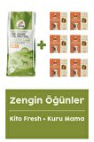 Yetişkin Köpek Maması 7 Kg + Balık Etli Fresh (somon) X 6