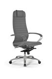 Samurai Ergonomik Deri Ofis Koltuğu / Çalışma Sandalyesi - F.2.1.49 Gri