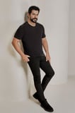 Slim Fit Bisiklet Yaka 3'lü %100 Pamuk Tişört Paketi