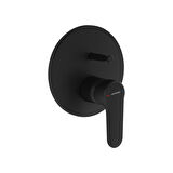 VitrA Root A4272736 Round Ankastre Banyo Bataryası, Sıva Üstü Grubu, Mat Siyah