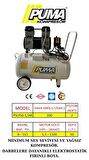 SESSİZ YAĞSIZ PİSTONLU KOMPRESÖR - 50 Lt - 1.5 HP - 8 Bar - Hava Üretimi: 200 Lt/dk. - 220 Volt