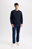 DeFacto Regular Fit Bisiklet Yaka Jakarlı Sweatshirt D5392AX24AUNV135