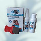 Bit Life Spreyi 100 Ml + Bit Life Şampuanı  100 Ml Demir Tarak Hediyeli Kofre