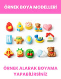 15’li Figür Boyama Seti | En Sevilen Figürler + 6 Renk Boya + Fırça