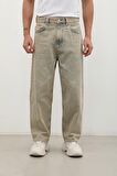 Erkek Skater Fit Jean Pantolon Kahverengi