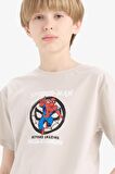 DeFacto Erkek Çocuk Marvel Spiderman Bisiklet Yaka Kısa Kollu Tişört D9570A825SMGR503