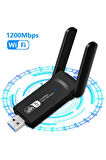Ac1200 Mbps Dual Band USB 3.0 Adaptör Kablosuz Wi-Fi Alıcı