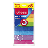 Vileda 8'li %100 Mikrofiber Colors Temizlik Bezi 