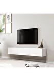 Mezza 1220 DORE 3 KAPAKLI KULPSUZ 150 CM TV ÜNİTESİ BEYAZ