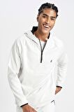DeFactoFit Standart Fit Kapüşonlu Pike Sporcu Sweatshirt C9181AX24AUGR493