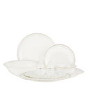 Mabella 12 Kişilik 56 Parça Yemek Takımı - Beyaz/Bej