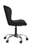 Krom Metal Ayaklı Ofis Çocuk Odası Çalışma Sandalyesi (AYARLANILABİLİR)