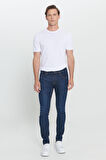 Erkek K.mavı Slim Fit Dar Kesim Magic Denim Esnek Jean Kot Pantolon