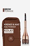 Flormar Yoğun Pigmentli Kalıcı Kaş Pomadı - Brow Pomade - 002 Light Brown - 8690604572199