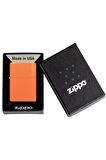 Zippo Çakmak Turuncu Orange Matte Logo 231zl