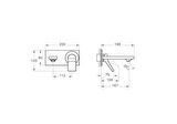 VitrA Memoria A42345 Ankastre Lavabo Bataryası, Sıva Üstü, Krom