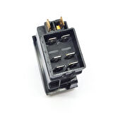 Universal Şaft Yukarı Aşağı Düğmesi Anahtarı 6 Pin Rocker Switch Buton - Ampullü 12V
