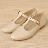 T-Strap Mary Jane Tasarım Babet