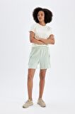 DeFactoFit Crop Bisiklet Yaka Sporcu Modal Kısa Kollu Tişört D1280AX24HSBG700